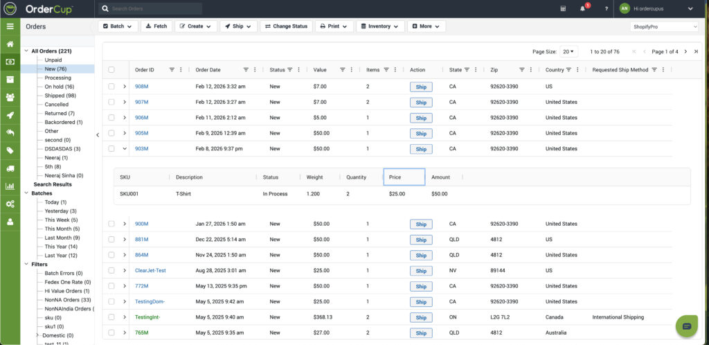 Introducing the New OrderCup Grid Interface